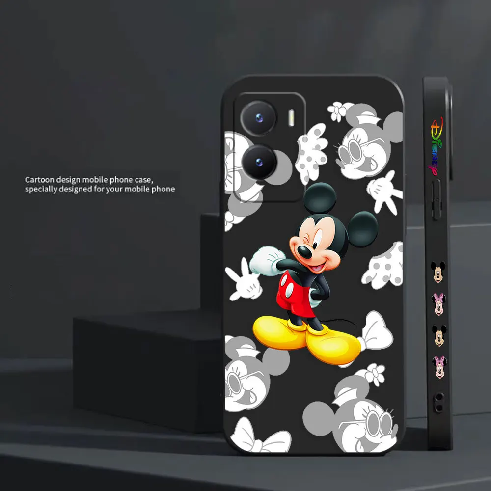 Coque de téléphone mignonne Minnie Mouse, étui pour VIcalculator Y16 Y20 Y21 Y22 Y27 Y31 Y33S Y55 Y35 Y53S Y66 Y76 Y77 Y93