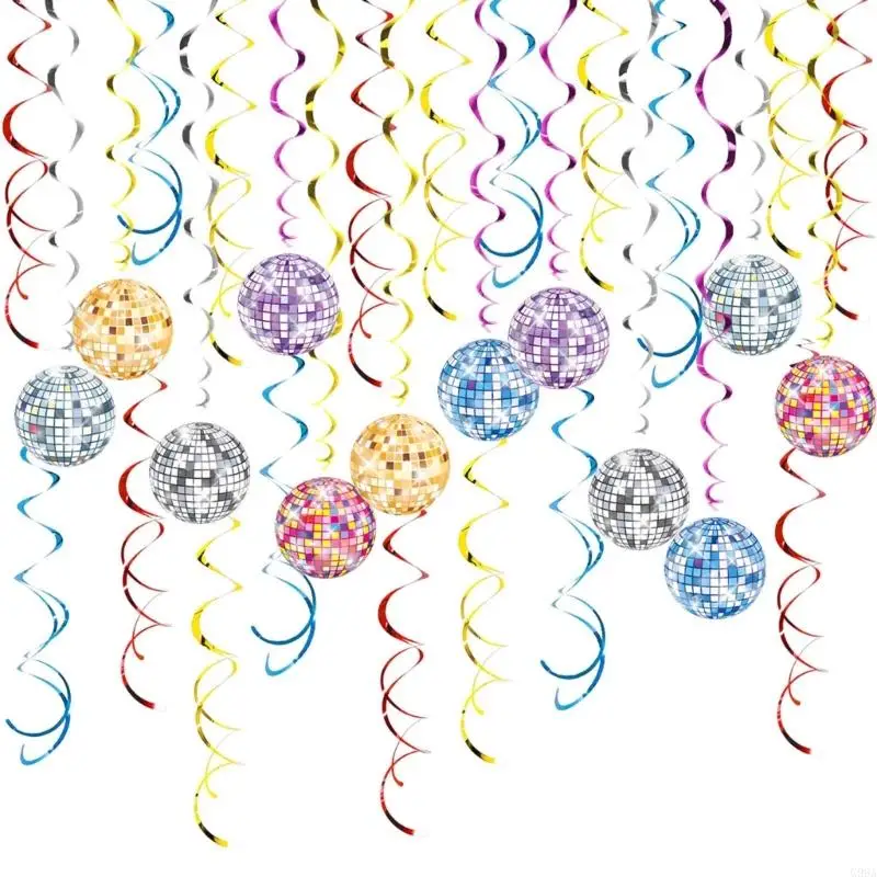 G99A Creative Hanging Swirls Ceiling Hangings Captivating Birthday Ornament for Home Environments Great as Perfect Gift