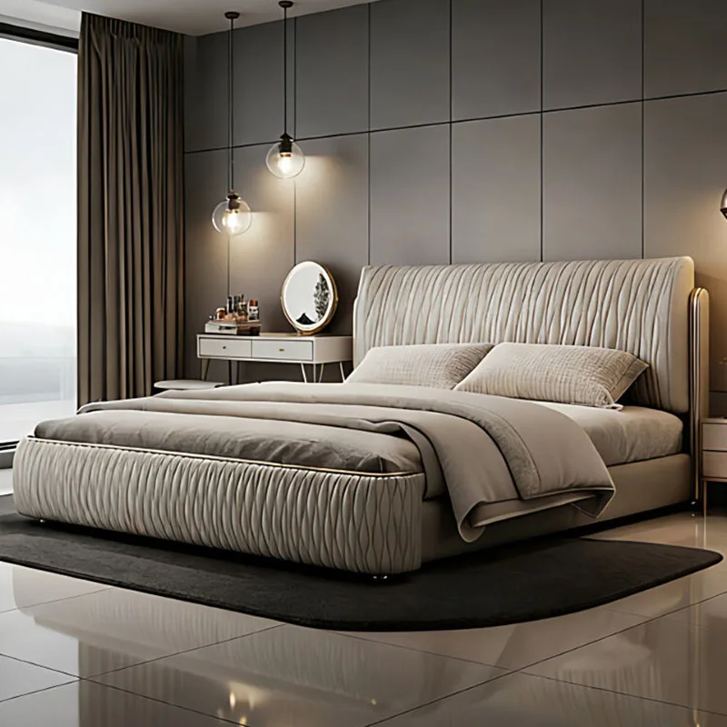 Design Modern Bed Bedroom Children Luxury Baby Double Floor Sleeping Princess Bed Mobile Letto Matrimoniale Hotel Furniture