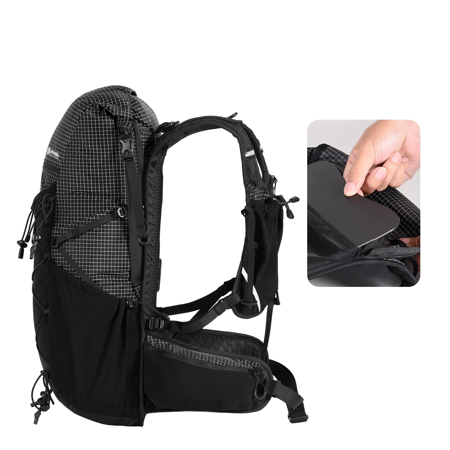 Anmeilu-男性と女性のための登山バックパック、スポーツバックパック、軽量、オフロード、大容量、屋外旅行、ハイキング、30l