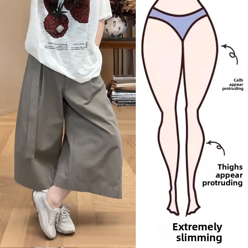 

Simple Casual High Waist Wide Leg Pants Women's plus Size Summer Fashion Loose Fit Pocket Detail Daily Wear Comfortable