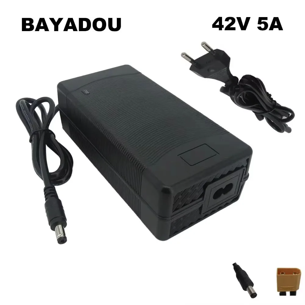 36 V 5A akumulator litowo-elektryczny E rower ładowarka 42V 5A 36 Volt 10S Ebike hulajnoga do roweru Li jonowa ładowarka DC XT60 XLR