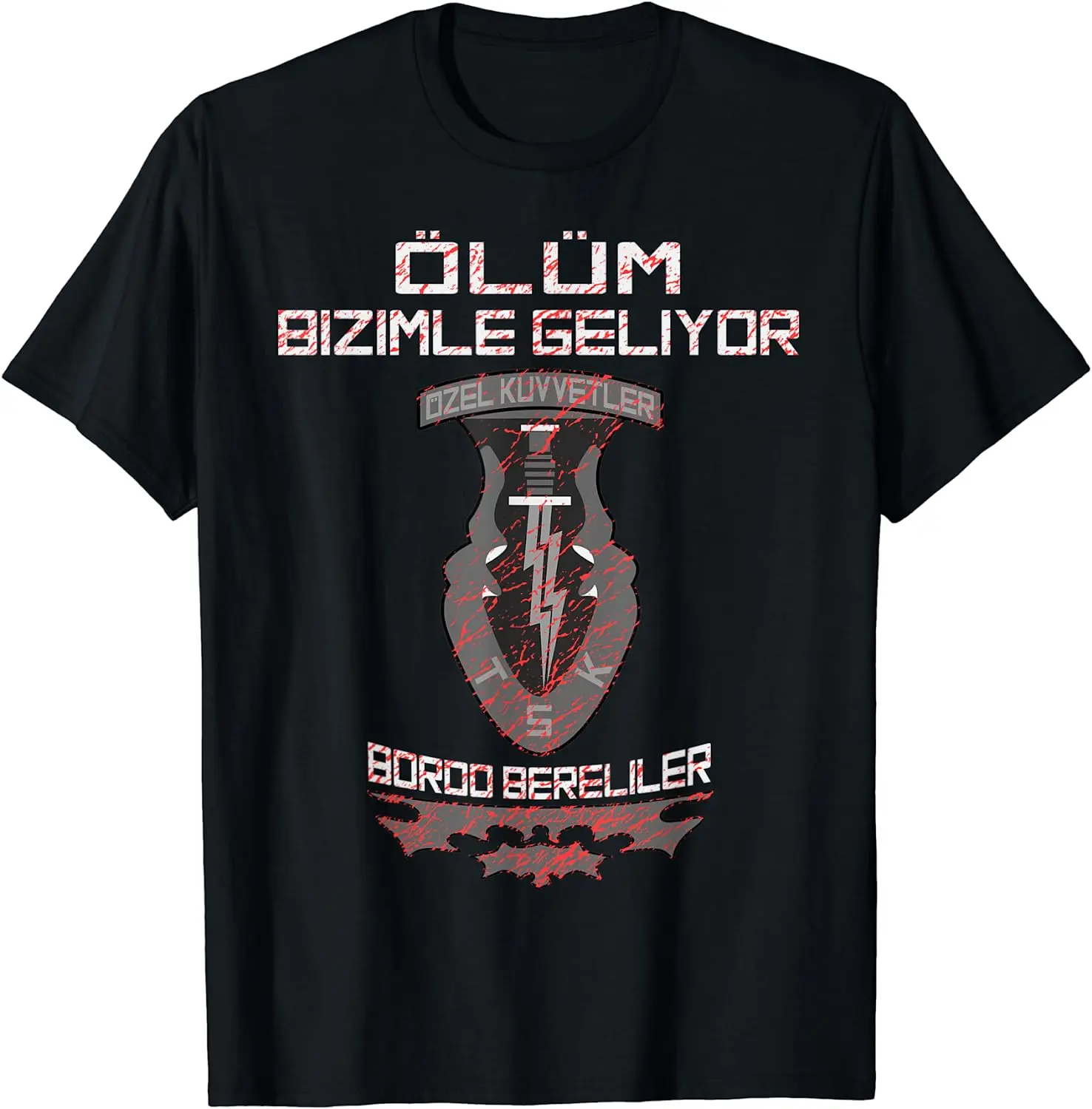 

Türkiye Special Forces Veteran Özel Kuvvetler Bordo Bereliler T-Shirt Short Sleeve Casual Cotton O-Neck Summer Men Clothing