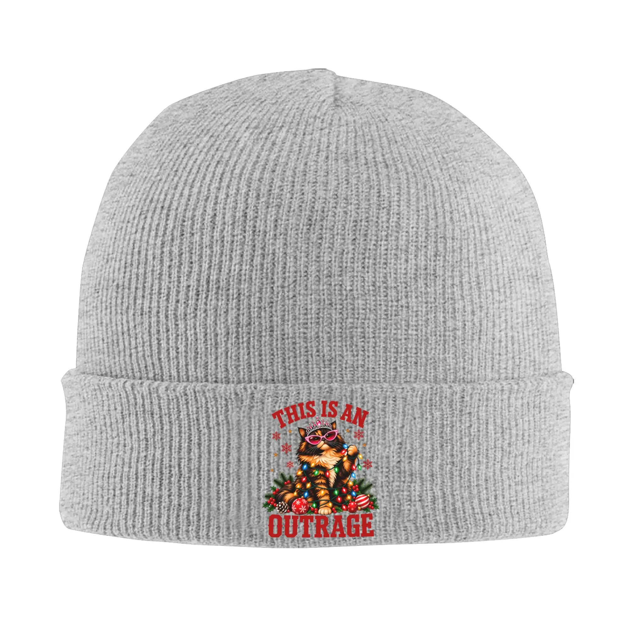 Princess Donut This Is An Outrage Dungeon Crawler Carl Christmas Lights Beanie Hats  Bonnet Hats Men Women Street Y2K Knit Hat