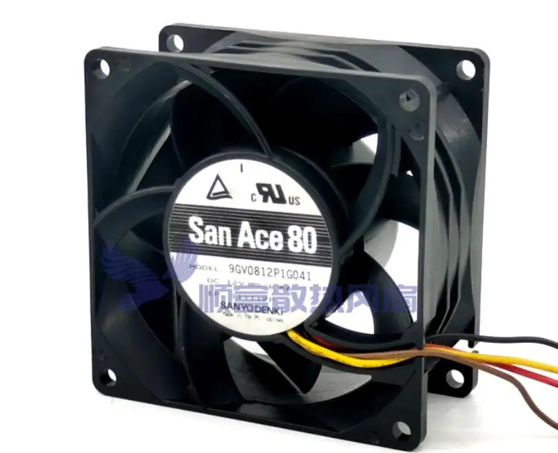

Ltsf For SANYO DENKI 9GV0812P1G041 DC 12V 3.8A 80x80x38mm 4-Wire Server Cooling Fan8cm