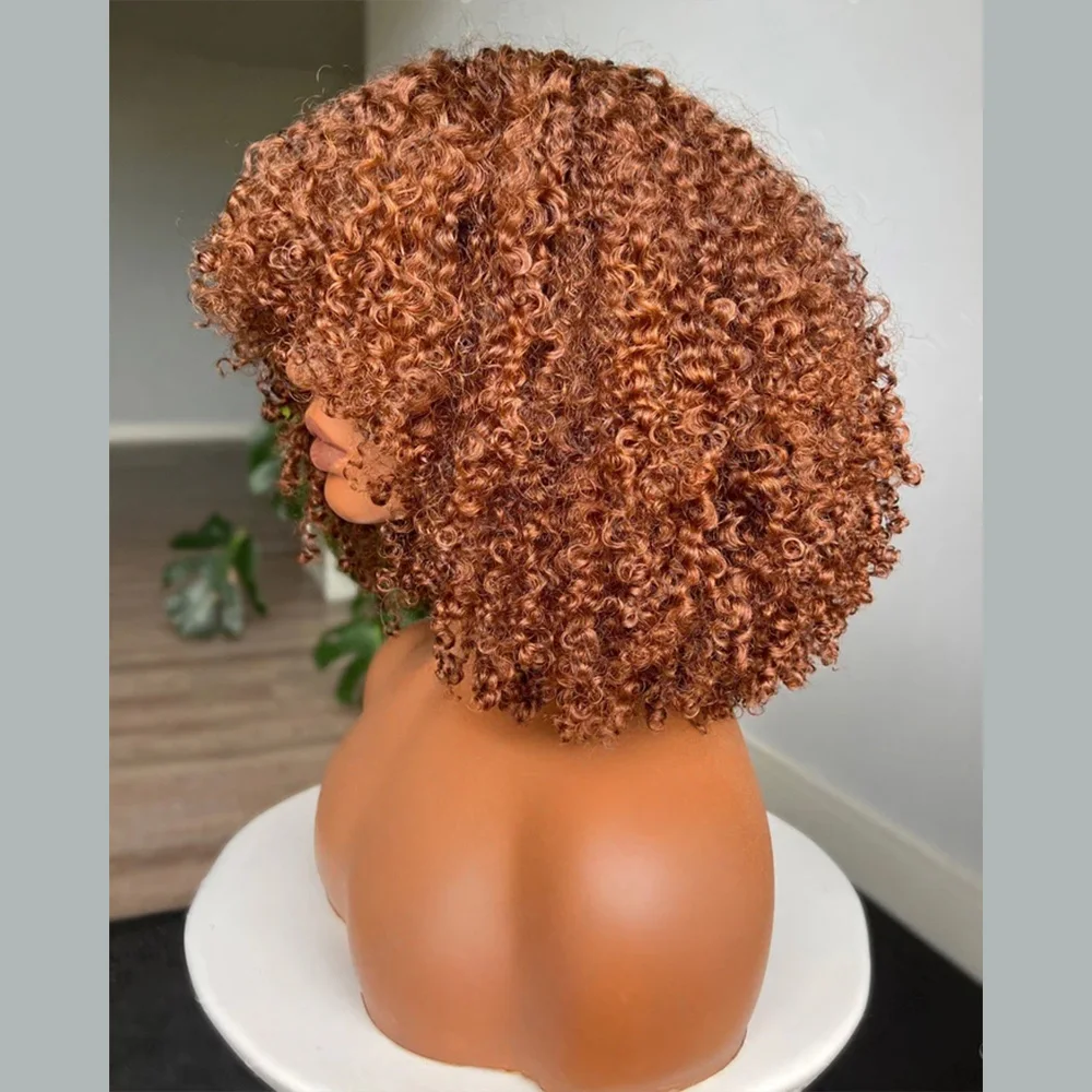 البورمية الضفيرة مع الانفجارات الزنجبيل 7x5 الدانتيل الشفاف غلويليس شعر مستعار جاهز لارتداء شعر بشري مجعد 360 كامل الدانتيل قبل قطع شعر مستعار دانتيل #3