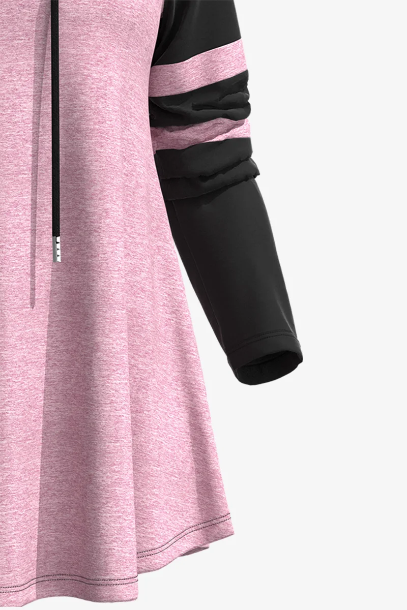 เสื้อยืดไซส์พิเศษลูกไม้แบบปะติดแขนยาวสำหรับผู้หญิงเสื้อยืดเสื้อยืดธรรมดาวินเทจลำลองทรงเอไลน์สำหรับฤดูใบไม้ร่วง