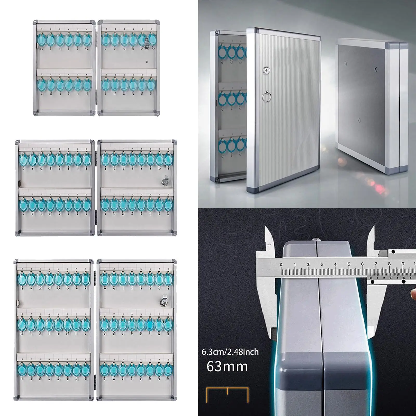Metal Keys Management Box Lockable Easy to Install Key Management System