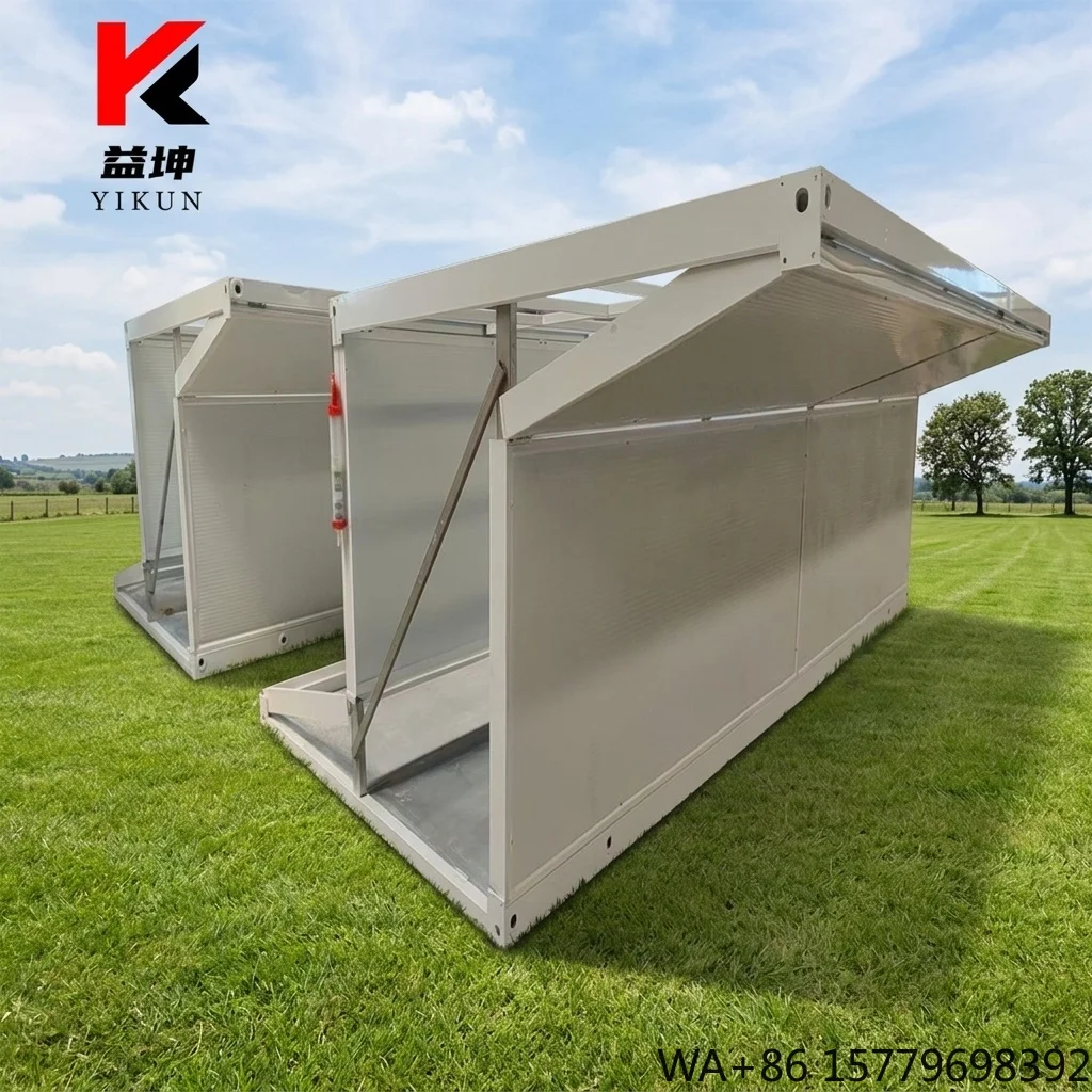 Customizable 20ft Foldable Container House with Farmhouse Design Breathable Feature 3D Model Design for Apartment/Workshop Use