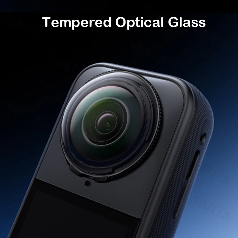For Insta360 X5 Lens Cover Tempered Optical Glass Protector Anti-Scratch & Anti-Fog Camera Replacement Accessories