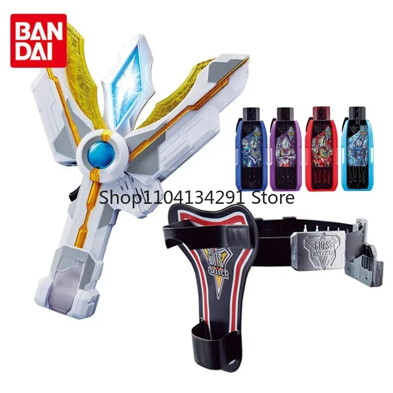 

BANDAI DX Ultraman Trigger GUTS Sparklence GUTS Hyper Key Ремень для хранения Аниме Фигурки Игрушки Мальчики Девочки Детские Подарки