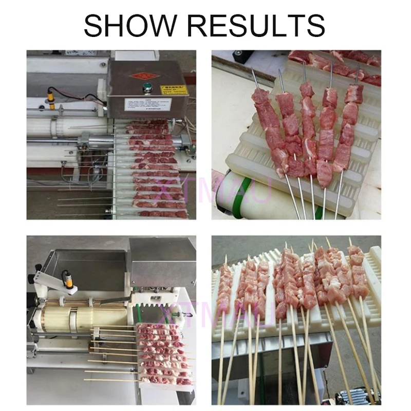 Máquina automática para hacer brochetas de carne para barbacoa, máquina para hacer Kebab, alta calidad