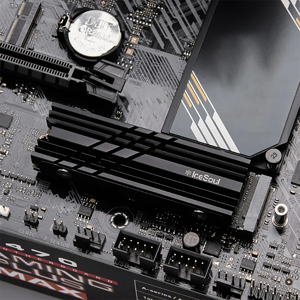 Cooler II 2280/2242 SSD Heatsink M.2 NVME Radiator Magnesium Aluminum Alloy PC Efficient Radiator with Thermal Silicone pad