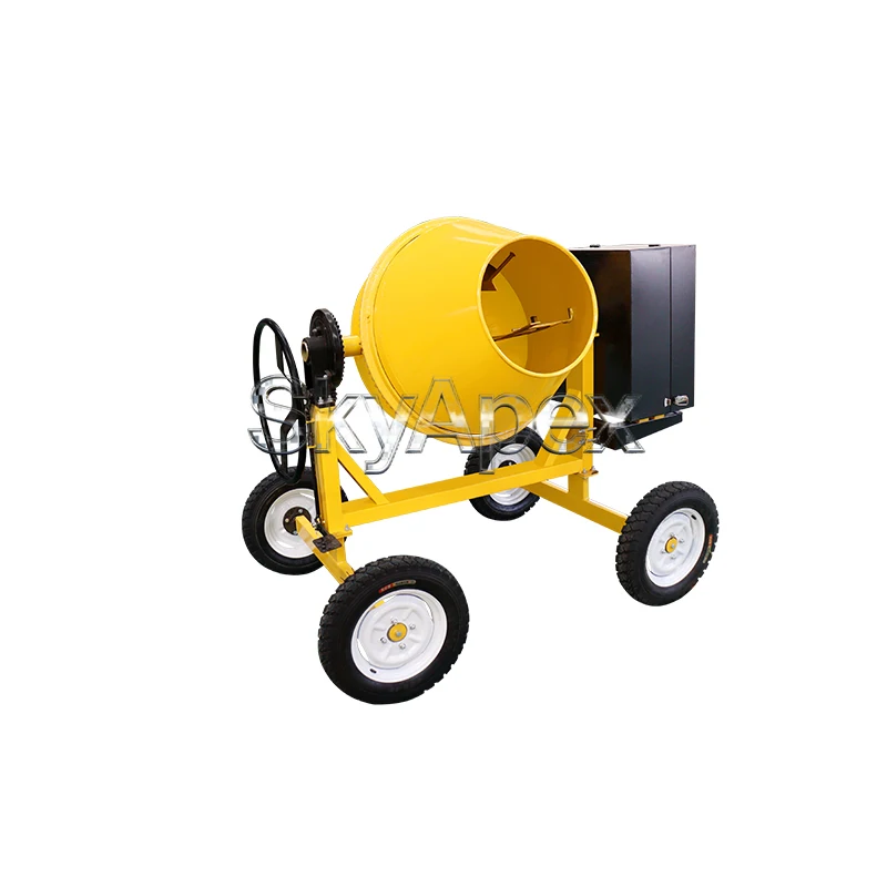 Small Vertical Cement Mixing Tank 500L Diesel Electric Concrete Mixer Portable Mortar Stirring Machine For Building Construction