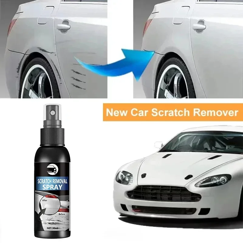 Spray anti-rayures pour voiture, nettoyant de surface pratique, simple et efficace, 30ml