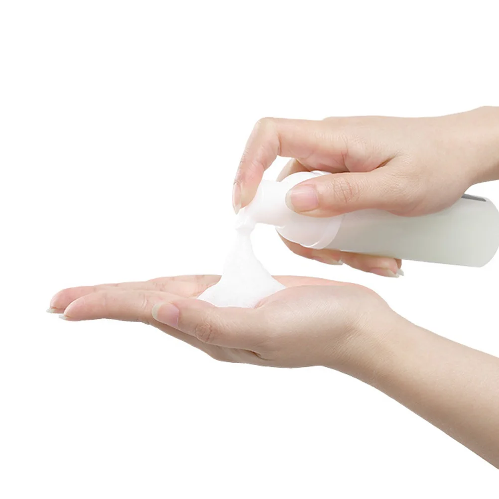 1 pçs recarregável transparente dispensador garrafa à prova de vazamento espiral superior material para animais de estimação durável fabricante de bolhas recipiente de cosméticos vazio