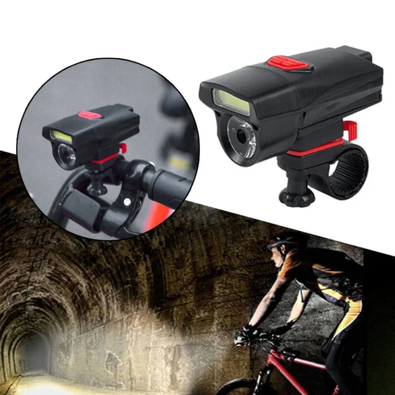 Super bright Bicycle light 17*12cm ABS LED COB Riding Travel Waterproof Clip Cycling Double Lamp Mountain bike