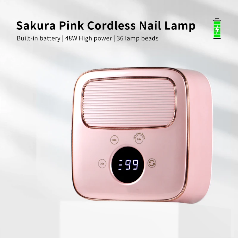 MEISIKANG Power Storage Nagellamp Draadloze Nageldroger LED Nagellamp Professionele Gel Nageldroger Nagellak Krullamp Krachtige Snel drogende Nagellamp Nagellamp Fototherapieapparaat voor alle Gel Nagellakken