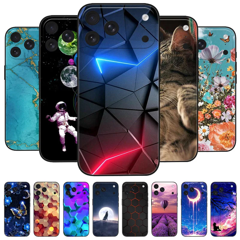 

Чехлы для iPhone 17 Pro Max iPhone17 Air, мягкий чехол, милый силиконовый чехол для iPhone 17 Pro Max 17 Air, полностью защитный чехол