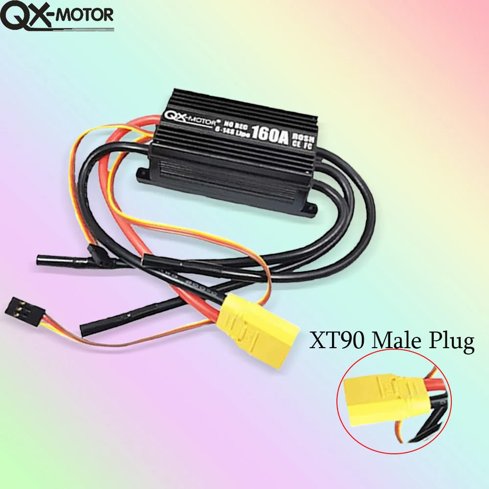 QX-Motor Brushless ESC 160A 6-14S Lipo No BEC For 90MM EDF JP for RC Model Airplane Fixed-Wing /Quadrotor