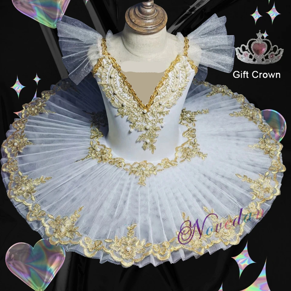 Professionelle Ballett Tutu Tüll Kleid Weiß Blau Gymnastik Trikot Tanz Kostüm Kinder Baby Kind Ballett Trikot Mädchen Ballerina
