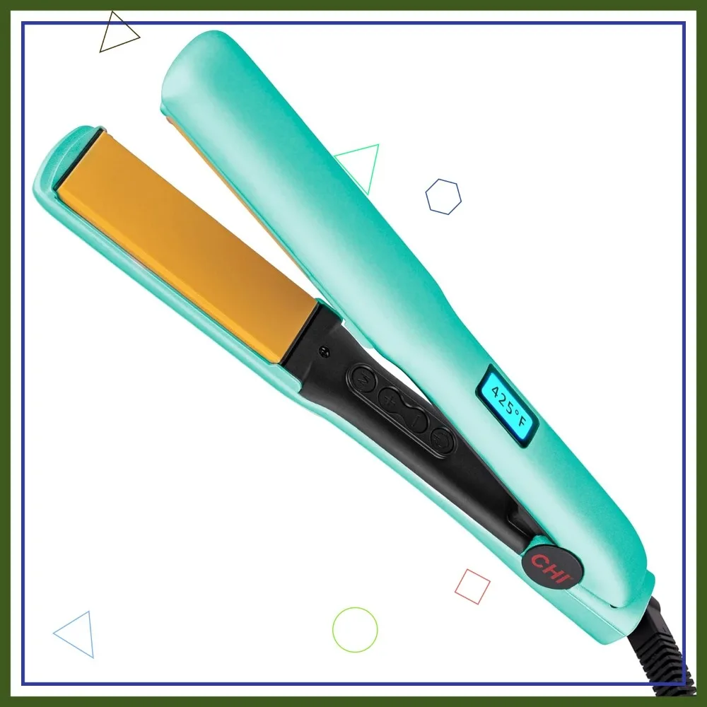 1.25" Ceramic Flat Iron, Quick Heat Up, Smooth Finish Styling Tool, Mint Mojito