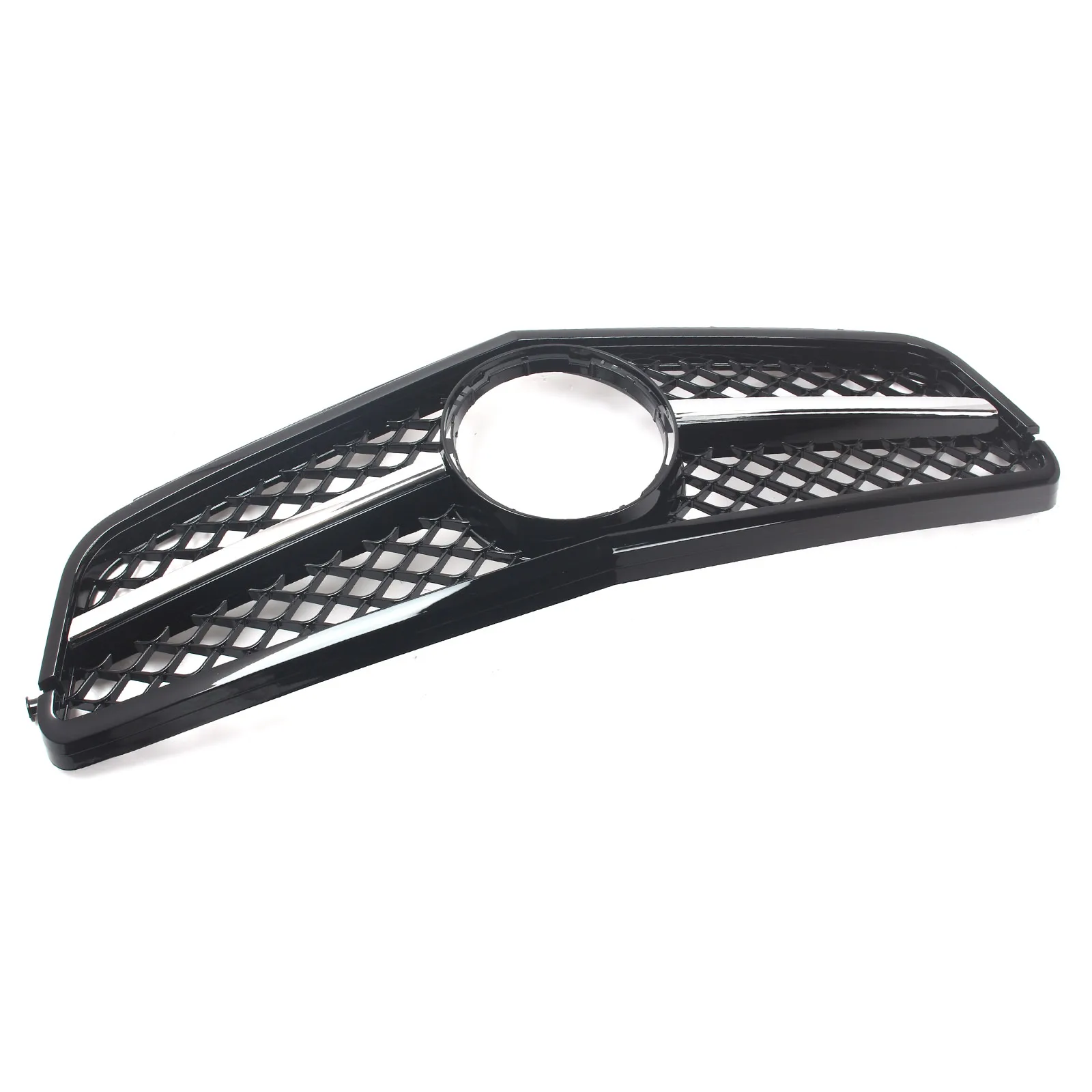 فضي أسود المصد الأمامي شواء الأوسط صافي بعد جزء السوق استبدال لمرسيدس بنز W204 C-Class 2007-2014 بدون شعار