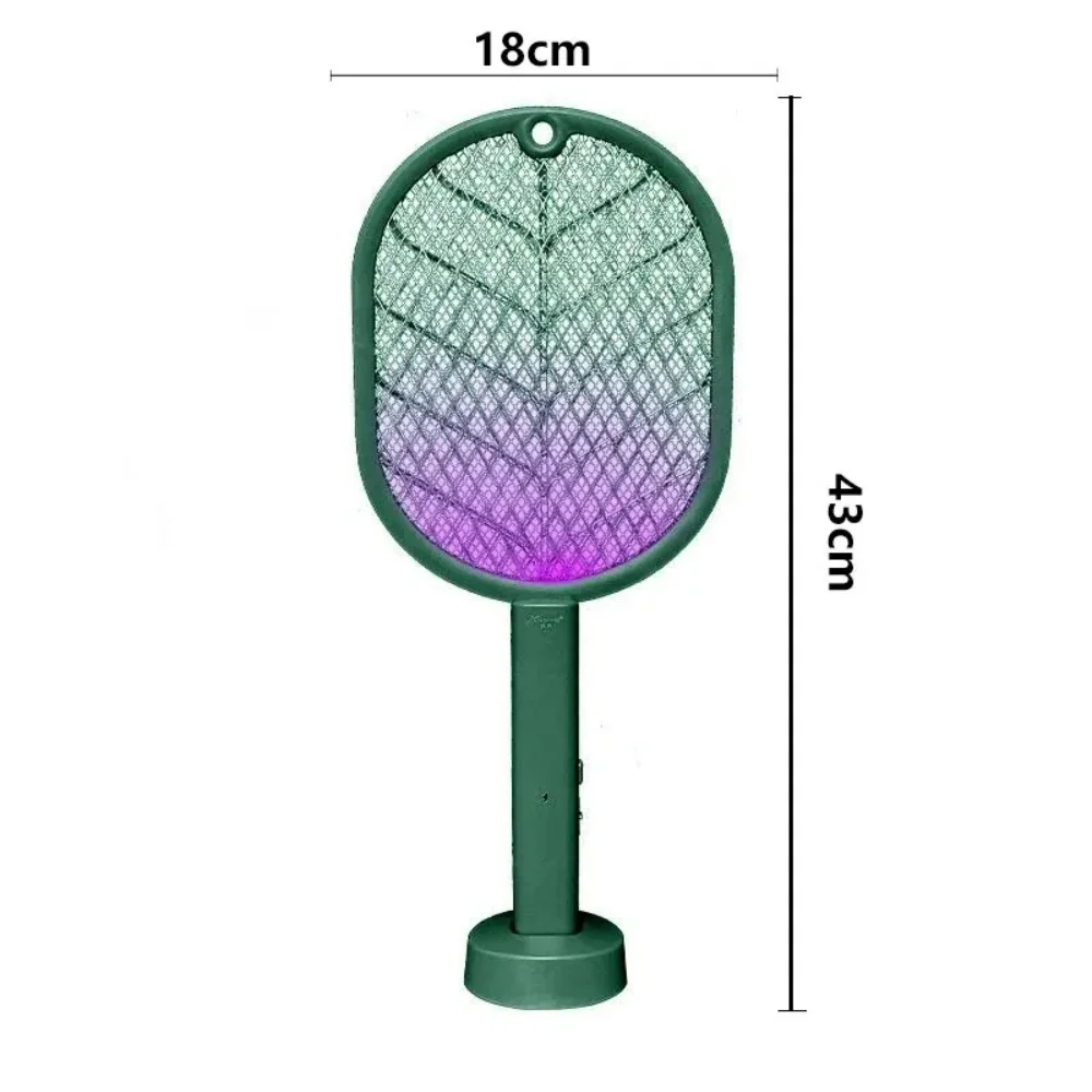 Electric Mosquito Racket 2-in-1 Fly Swatter Trap Electric Mosquito Swatter USB Rechargeable Mosquito Racket Fly Zapper For Home