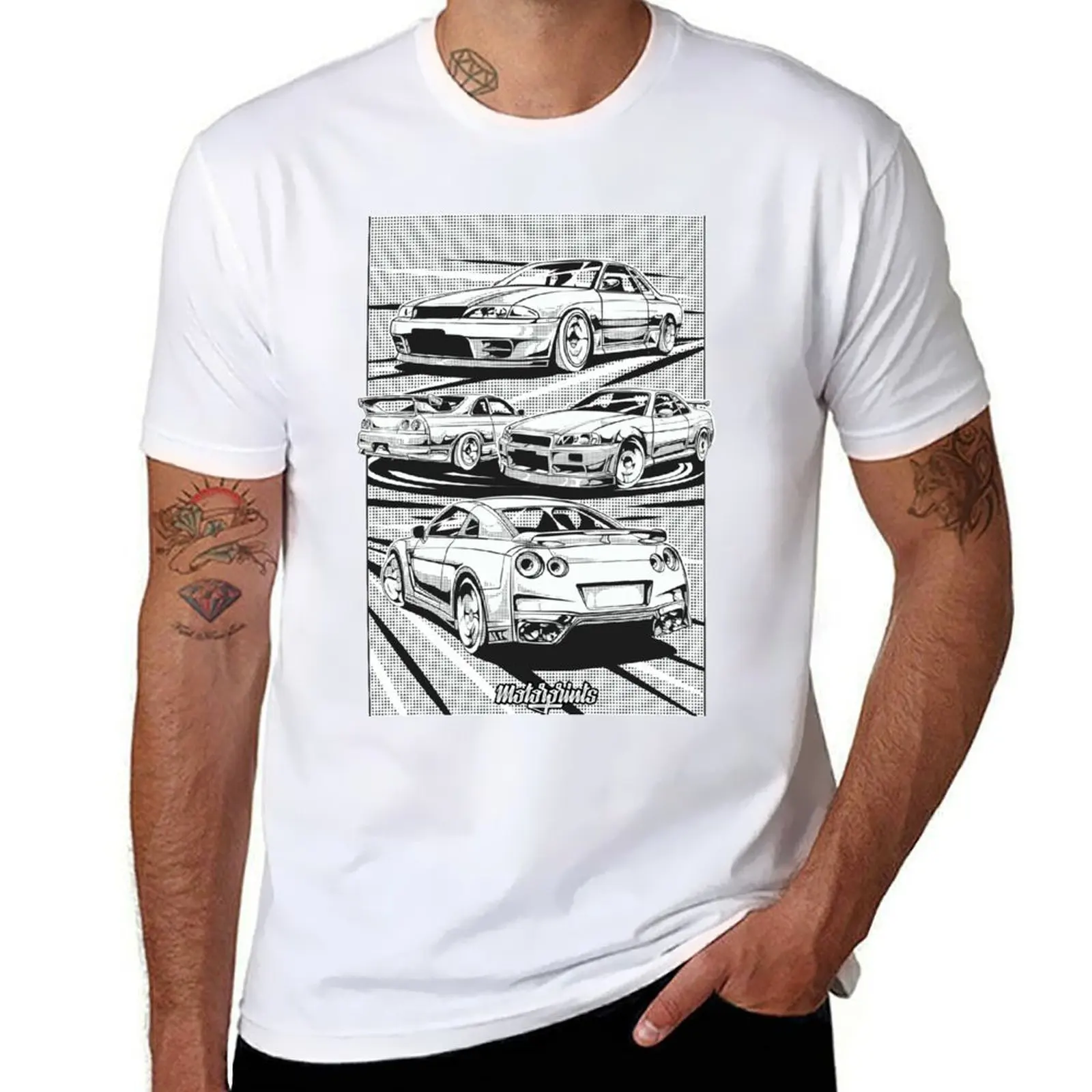 

GT-R Generations (white) T-Shirt t shirt custom print printed t shirts for man T-Shirt