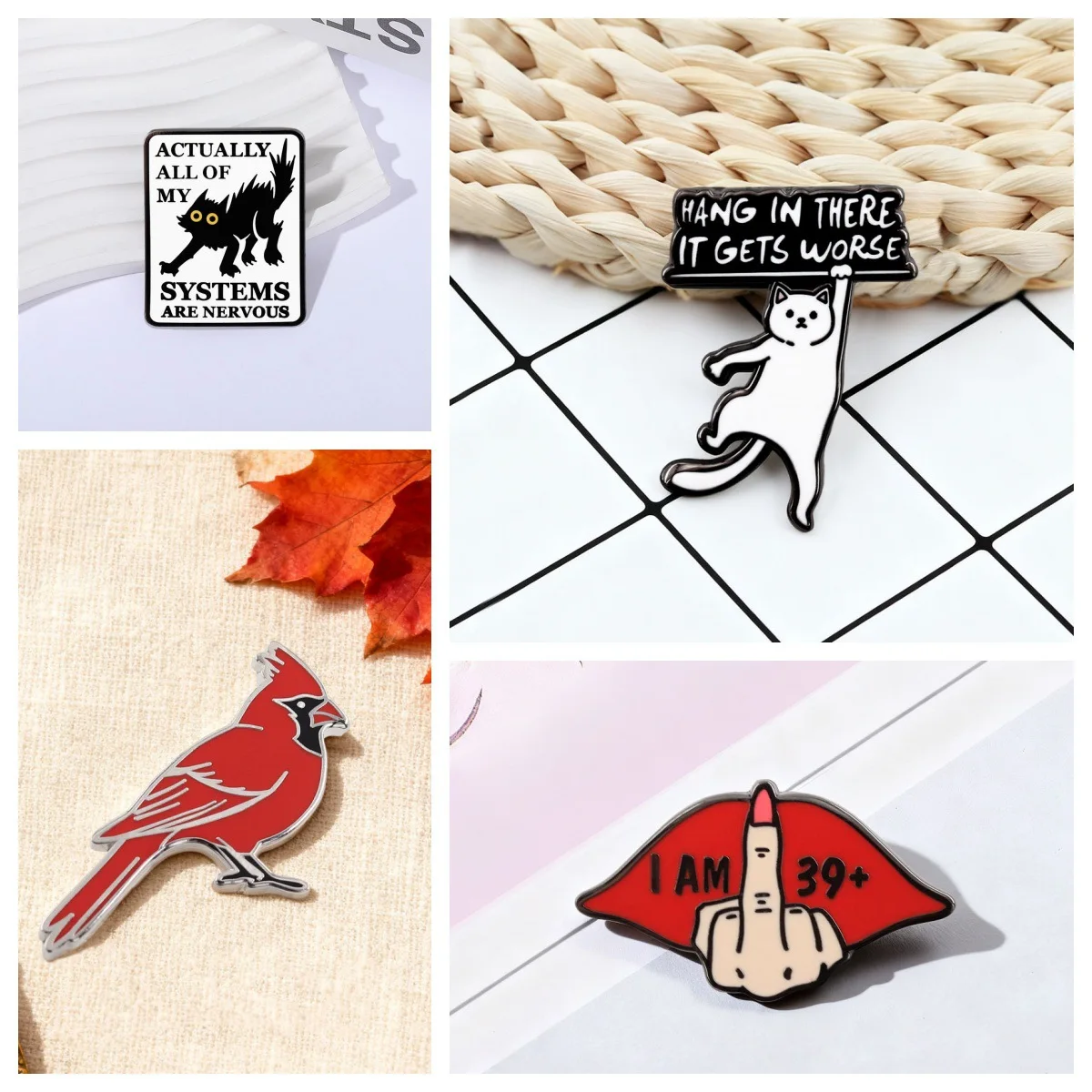 Logo Enamel Pin TV Animation Peripheral Badge Clothes Backpack Hat Decoration Fans Collection Accessoriesh5289