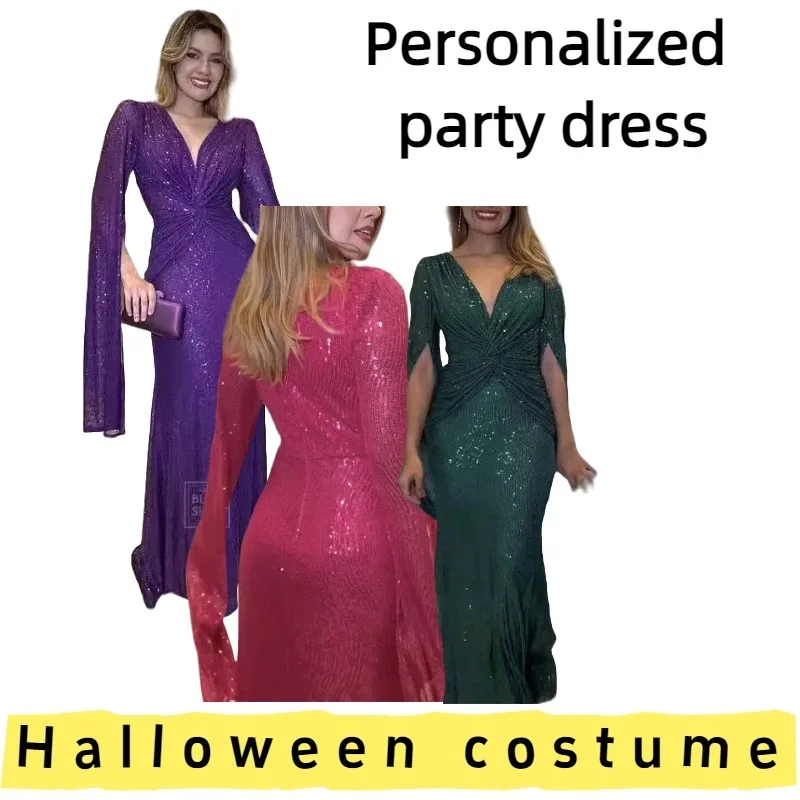 

European American Women's Slim Fit Formal Party Dress Gown for Evening Gatherings Proms Weekend Parties Formal Events