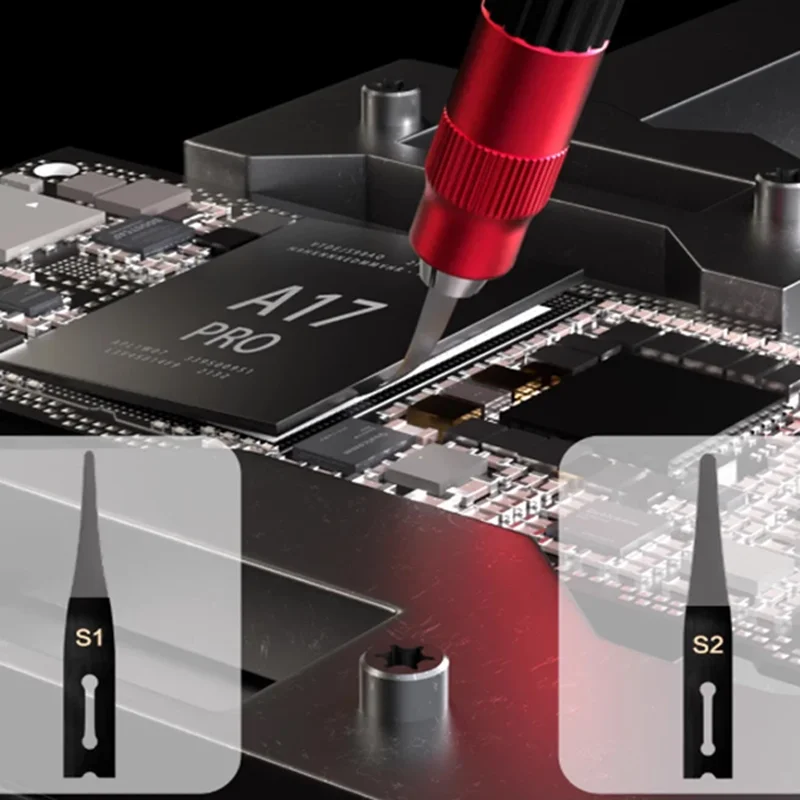 

I2C Q1Q2 Motherboard Repair Tool Kit High Carbon Steel Blades Aluminum Handles Heat Resistant for IC CPU Electronics Maintenance