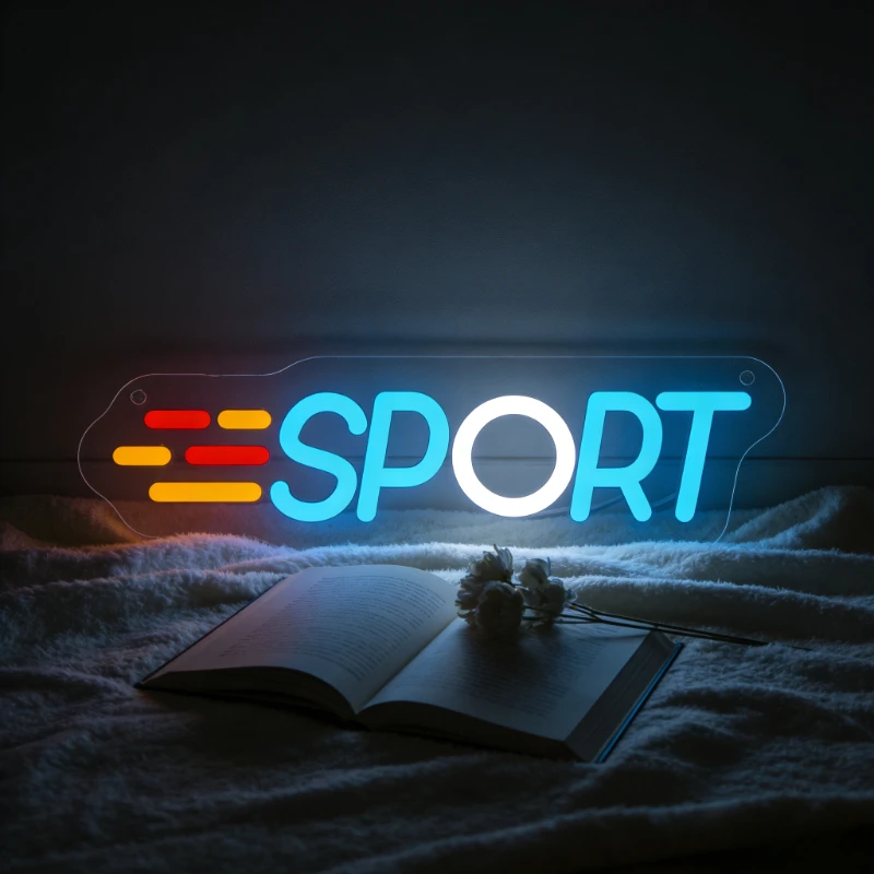 Home Zone Gym - Sport Letter Neon Sign USB Dimmable