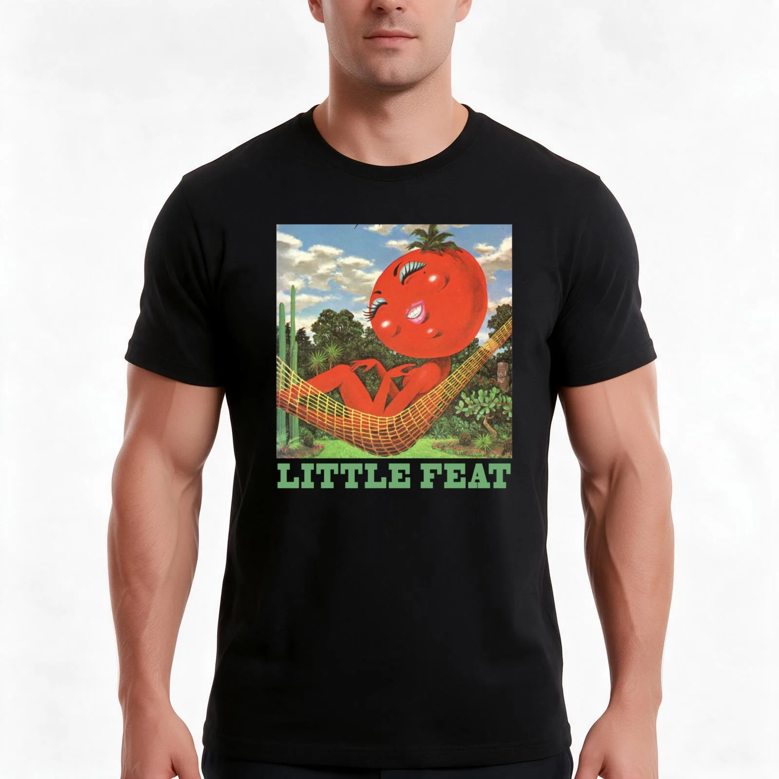 Waiting For Columbus Little Feat music T-Shirt, Summer Casual Cotton Tee, Oversized Streetwear Tops, Vintage Graphic Print