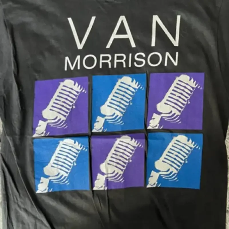 Vintage Van Morrison 1990 Tour T Shirt  Black S 5XL