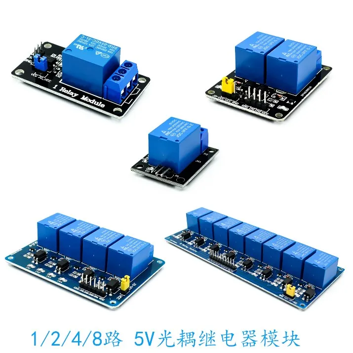 1pcs 5v 1 2 4 8 channel relay module with optocoupler. Relay Output 1 2 4 8 way relay module for arduino In stock