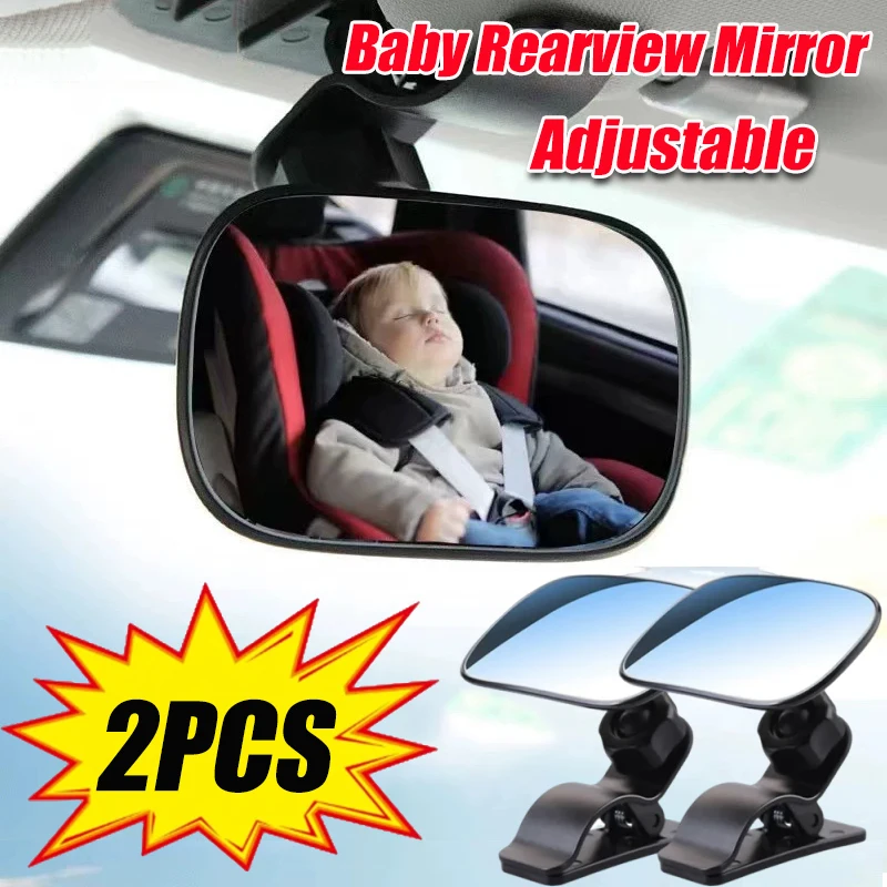

Car Baby Mirrors Safety View Adjustable Auto Back Seat Children Baby Car Mirror Facing Rear Infant Care Kids Safety Monitor