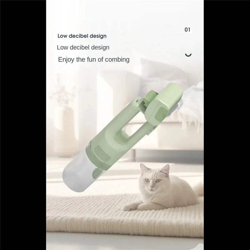 

ABMI-Pet Multifunctional Beauty Cleaning Hair Trimmer Low Audio Cat Dog Electric Suction Floating Hair Shaving Artifact,