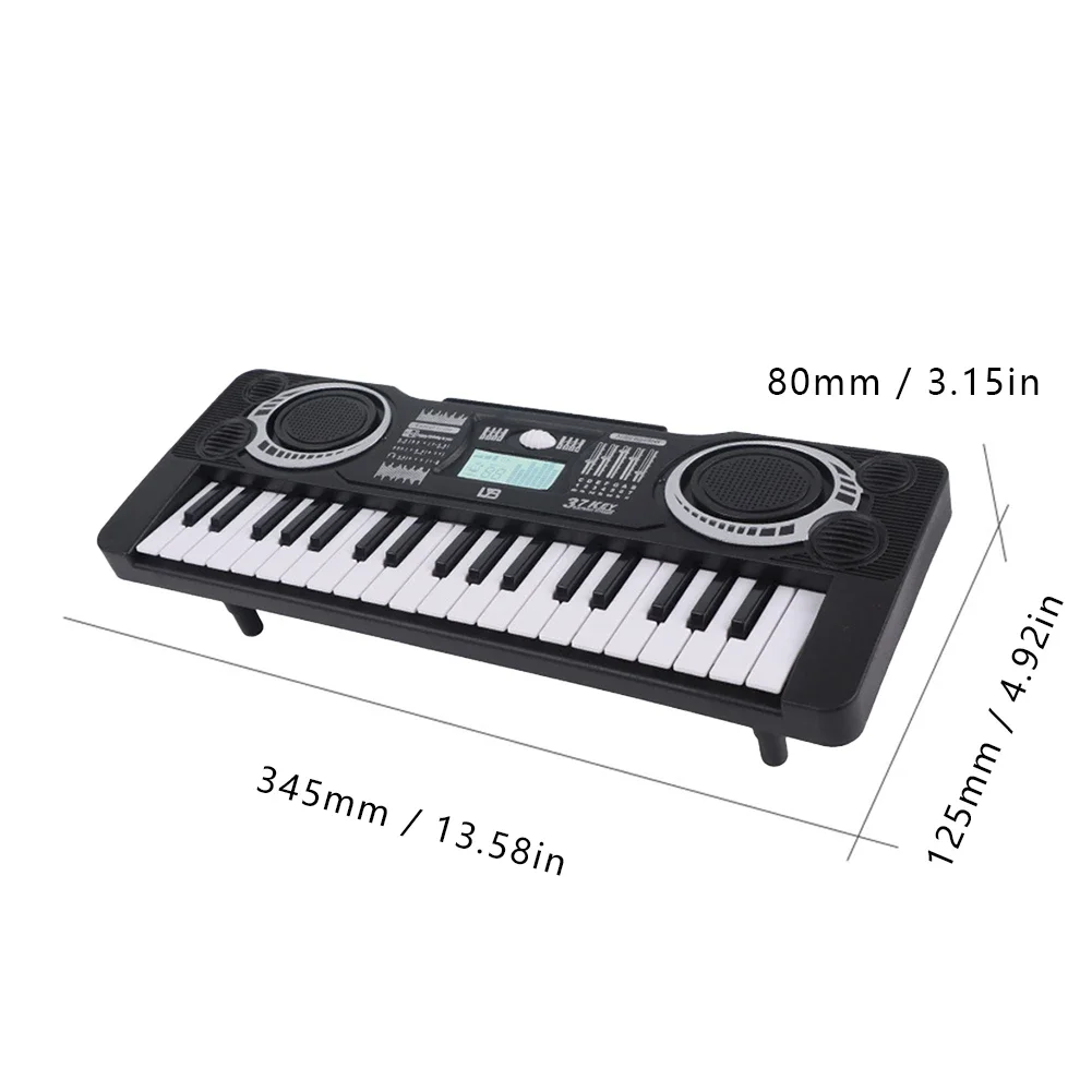 Digital Electronic Piano Kids Educational Toy Portable 37 Keys Electronic Piano Keyboard Children Musical Instrument