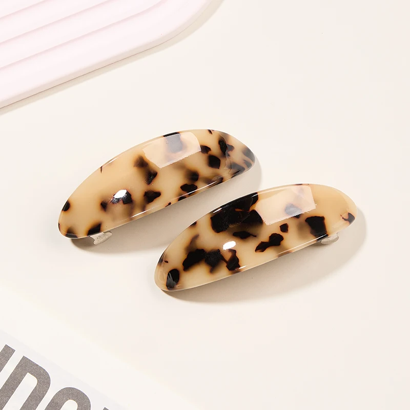 

Vintage Leopard Print Acetate Hair Clip Women No-slip Strong Hold For Thick Hair Retro Fashion Hair Accessories barrette cheveux
