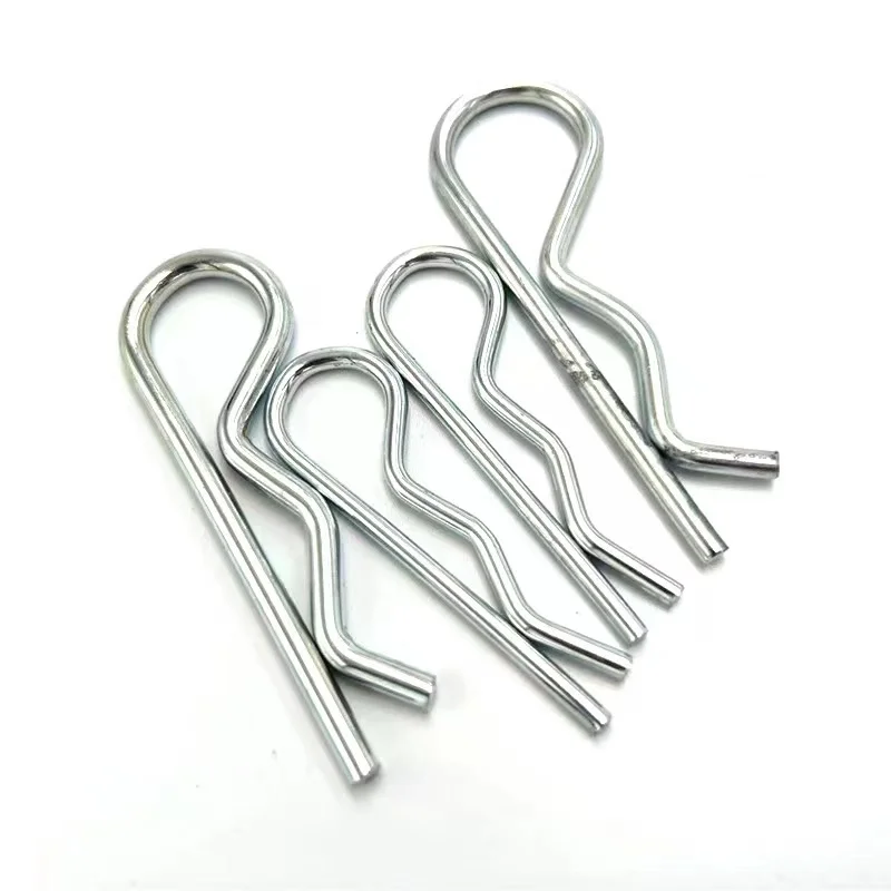 10/20pcs M1 to M4 Steel R Type Spring Cotter Pin Wave Shape Split Clip Clamp Hair Tractor Pin for Car Rod Diameter = 1 to 4mm