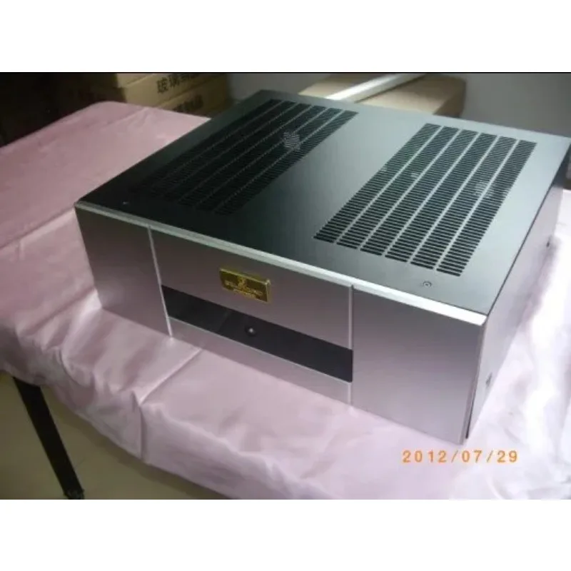 Goldmund post amplifierDIY chassis  Aluminum panels iron chassis  AMP case Enclosure box DIY 420*140*368mm