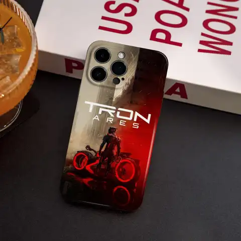영화 T-Tron A-Ares 아이폰 17 16 15 14 13 12 프로 맥스 플러스용 폰 케이스 글로시 HD 정밀 홀 리퀴드 필름 소프트 쉘