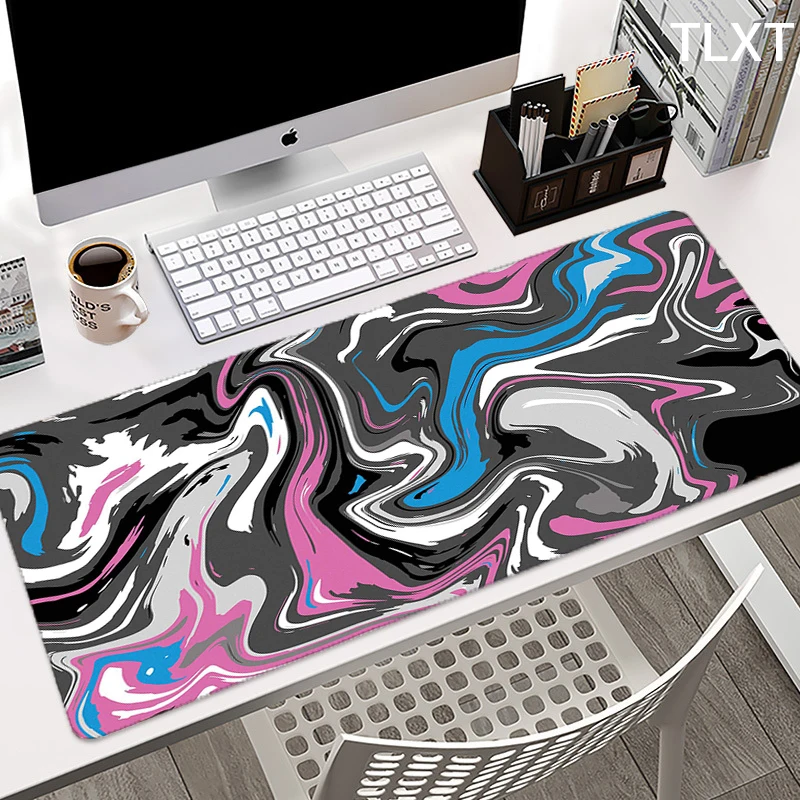 Strata-mousepad abstrato para computador, tamanho grande, 90x40cm, xxl, para gamer, pc, mesa, teclado