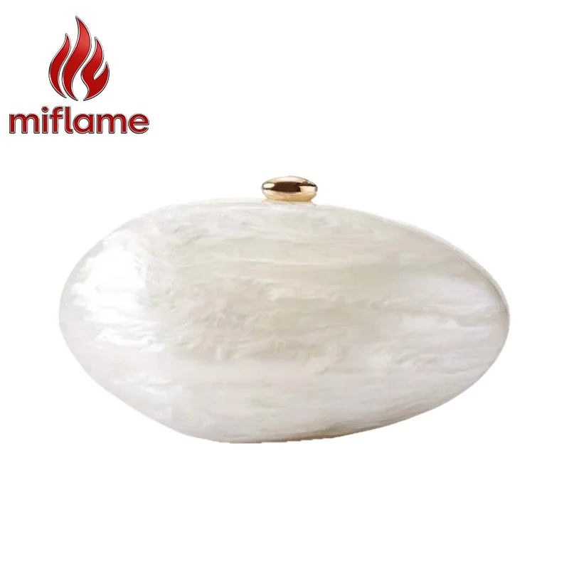 

Акриловая сумка-клатч Miflame в форме ракушки, однотонная, элегантная, гламурная, шикарная, для вечерних мероприятий, свадеб, выпускных вечеров, оригинальная сумочка