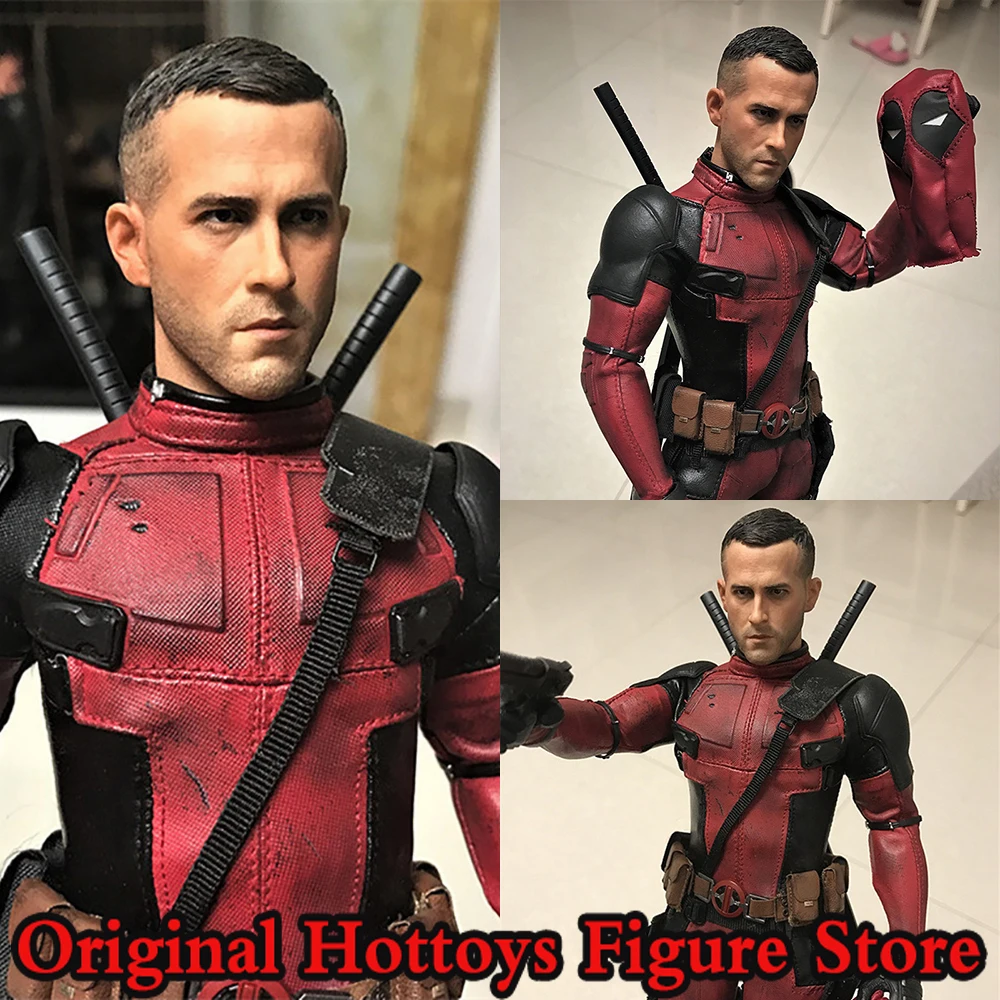 

In Stock 1/6 Scale Men Soldier Head Sculpture Deadpool Ryan Reynolds Head Carving Fit 12-inches Action Figure Model Body