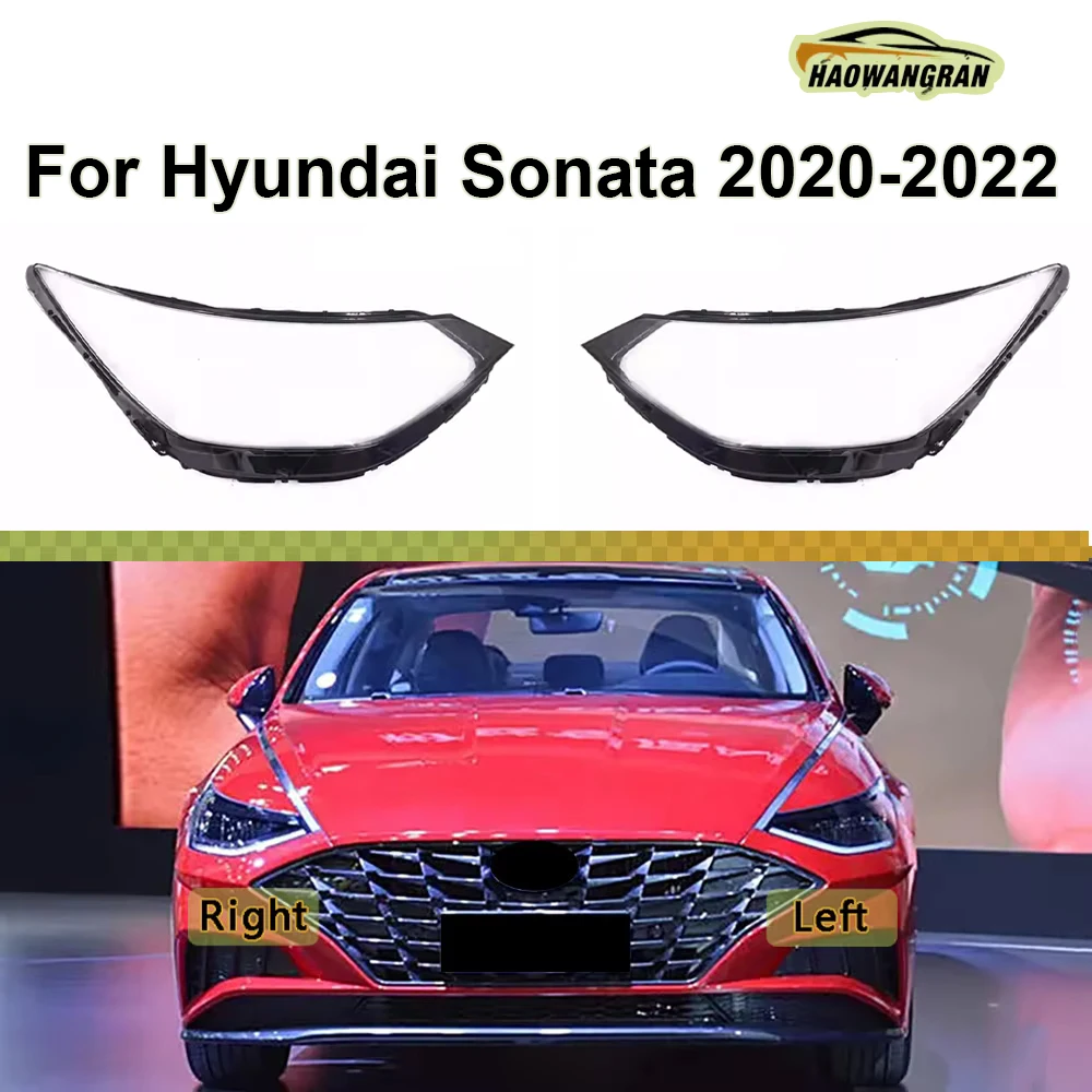 

For Hyundai Sonata 2020 2021 2022 High Car Accessories Headlamp Transparent Lampshade Lamp Shell Headlight Lens Cover Plexiglass