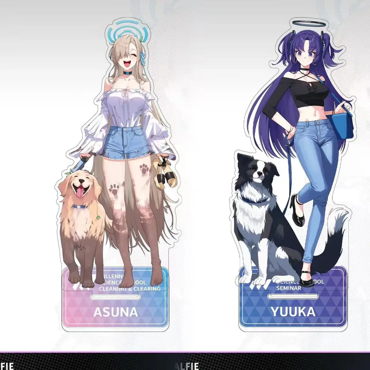 Ichinose Asuna Yuuka Hayase أنيمي الشكل الأزرق الأرشيف دمى أشكال امرأة الموضة عمل الوقوف تمثال نموذج ألعاب الدمى الاكريليك #1