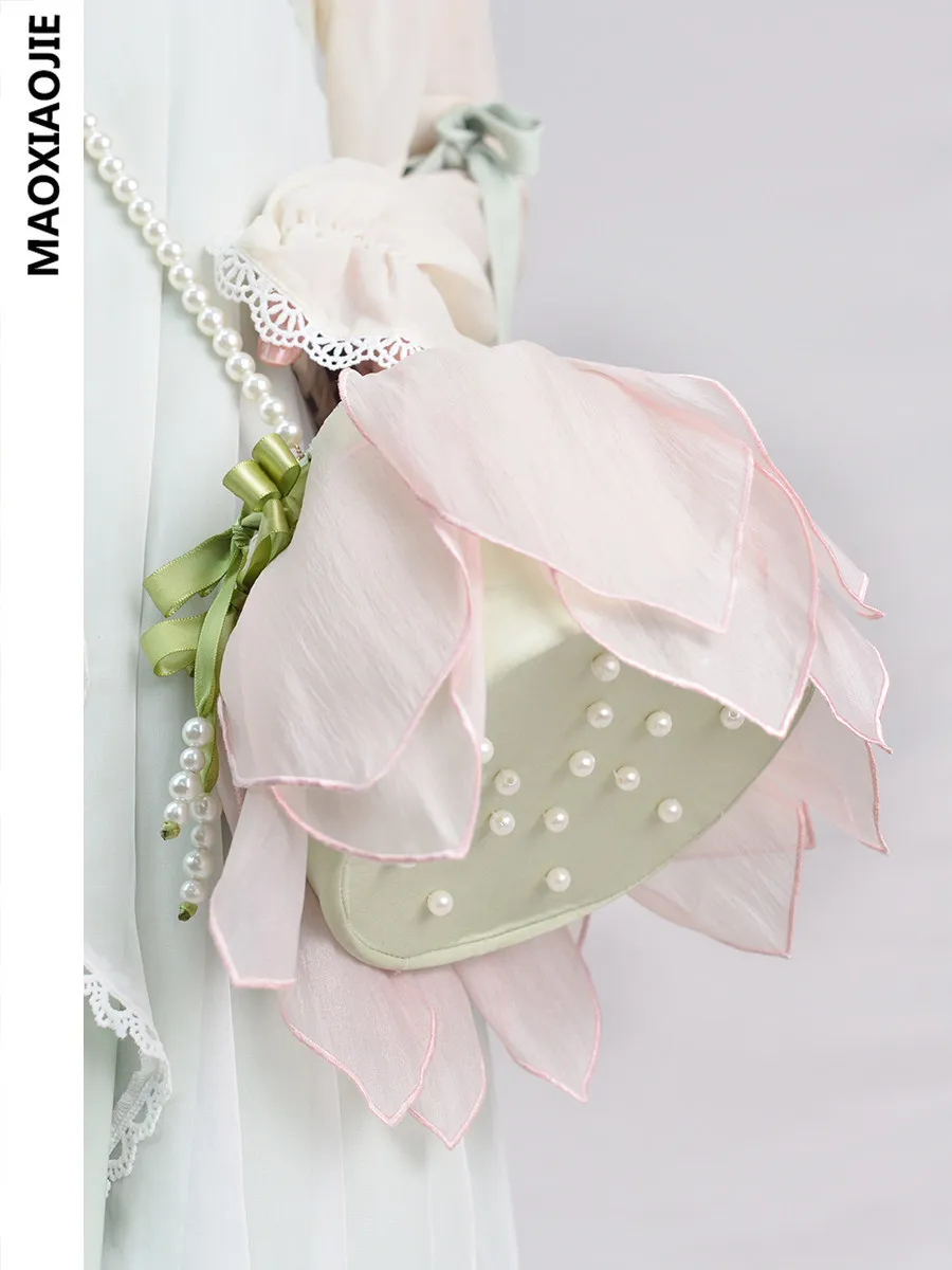 

Miss Lotus Cat's Original National Style Summer New Hanfu Antique New Chinese-style Bag Crossbody Mobile Phone Bag Women's Bag