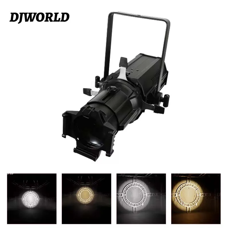 

LED 250W Profile Leko Spotlight Cold Warm White 2in1 Manual Focus Stage Lighting For DJ Disco Bar Theater Wedding Catwalk Stage